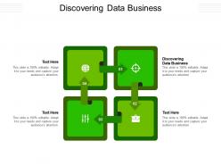 Discovering data business ppt powerpoint presentation slide cpb