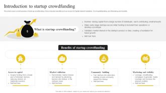 Discovering The Role Of Blockchain Introduction To Startup Crowdfunding BCT SS
