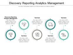 Discovery reporting analytics management ppt powerpoint presentation gallery elements cpb