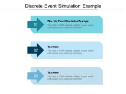 Discrete event simulation example ppt powerpoint presentation portfolio cpb