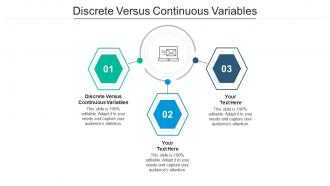 Discrete versus continuous variables ppt powerpoint presentation gallery slides cpb
