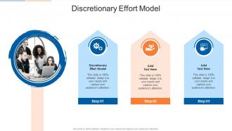 Discretionary Effort Model In Powerpoint And Google Slides Cpb