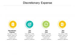 Discretionary expense ppt powerpoint presentation inspiration structure cpb