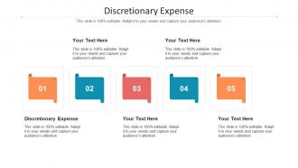 Discretionary expense ppt powerpoint presentation outline samples cpb
