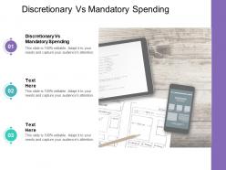 Discretionary vs mandatory spending ppt powerpoint presentation outline example file cpb