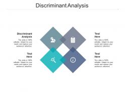 Discriminant analysis ppt powerpoint presentation professional format ideas cpb