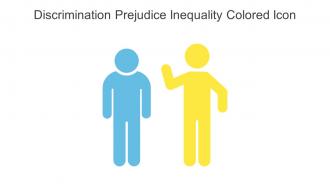 Discrimination Prejudice Inequality Colored Icon In Powerpoint Pptx Png And Editable Eps Format