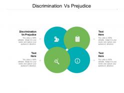 Discrimination vs prejudice ppt powerpoint presentation outline ideas cpb