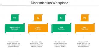 Discrimination Workplace Ppt Powerpoint Presentation File Deck Cpb