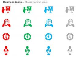 Discuss flow chart checklist gear mechanism time management ppt icons graphics