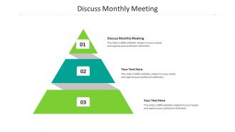 Discuss monthly meeting ppt powerpoint presentation file example cpb
