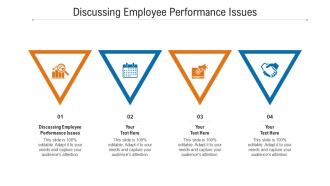Discussing employee performance issues ppt powerpoint presentation pictures cpb