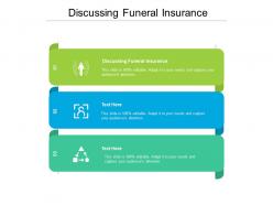 Discussing funeral insurance ppt powerpoint presentation ideas show cpb