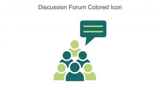 Discussion Forum Colored Icon In Powerpoint Pptx Png And Editable Eps Format