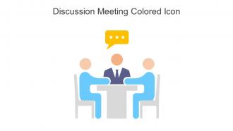 Discussion Meeting Colored Icon In Powerpoint Pptx Png And Editable Eps Format