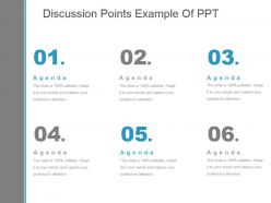 Discussion points example of ppt