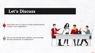 Discussion Questions For Business Leadership Training Ppt Professional Downloadable