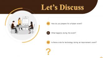 Discussion Questions for Kaizen Training Sessions Training Ppt Editable Appealing
