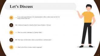 Discussion Questions for Kaizen Training Sessions Training Ppt Compatible Appealing