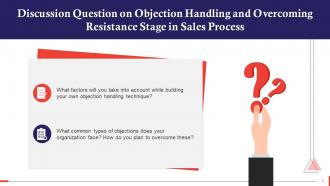 Discussion Questions For Sales Training Ppt Content Ready Good