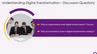 Discussion Questions On Topic Understanding Digital Transformation Training Ppt