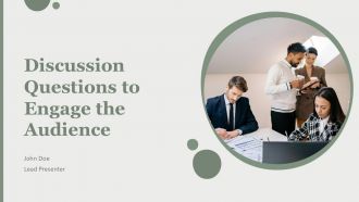 Discussion Questions To Engage The Audience PPT Example ACP