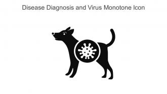 Disease Diagnosis And Virus Monotone Icon In Powerpoint Pptx Png And Editable Eps Format