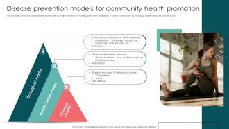 Disease Prevention Models For Community Health Promotion