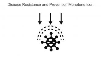 Disease Resistance And Prevention Monotone Icon In Powerpoint Pptx Png And Editable Eps Format