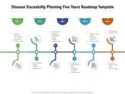 Disease traceability planning five years roadmap template