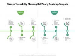 Disease traceability planning half yearly roadmap template