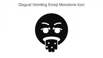 Disgust Vomiting Emoji Monotone Icon In Powerpoint Pptx Png And Editable Eps Format