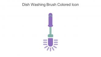 Dish Washing Brush Colored Icon In Powerpoint Pptx Png And Editable Eps Format