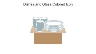 Dishes And Glass Colored Icon In Powerpoint Pptx Png And Editable Eps Format