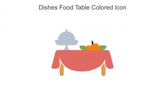 Dishes Food Table Colored Icon In Powerpoint Pptx Png And Editable Eps Format
