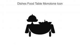 Dishes Food Table Monotone Icon In Powerpoint Pptx Png And Editable Eps Format