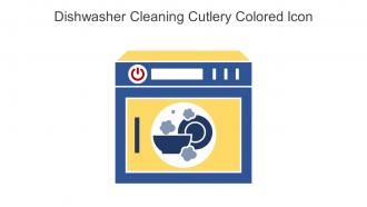 Dishwasher Cleaning Cutlery Colored Icon In Powerpoint Pptx Png And Editable Eps Format