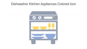 Dishwasher Kitchen Appliances Colored Icon In Powerpoint Pptx Png And Editable Eps Format