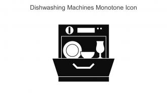 Dishwashing Machines Monotone Icon In Powerpoint Pptx Png And Editable Eps Format