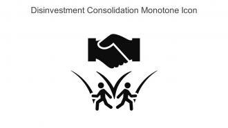 Disinvestment Consolidation Monotone Icon In Powerpoint Pptx Png And Editable Eps Format