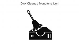Disk Cleanup Monotone Icon In Powerpoint Pptx Png And Editable Eps Format