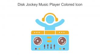 Disk Jockey Music Player Colored Icon In Powerpoint Pptx Png And Editable Eps Format