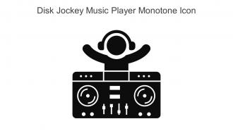 Disk Jockey Music Player Monotone Icon In Powerpoint Pptx Png And Editable Eps Format