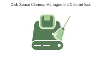 Disk Space Cleanup Management Colored Icon In Powerpoint Pptx Png And Editable Eps Format