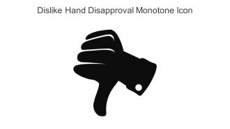 Dislike Hand Disapproval Monotone Icon In Powerpoint Pptx Png And Editable Eps Format