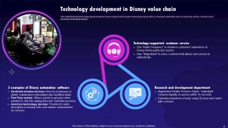 Disney Value Chain Analysis Powerpoint PPT Template Bundles Designed Customizable