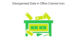 Disorganised Data In Office Colored Icon In Powerpoint Pptx Png And Editable Eps Format