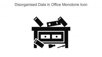 Disorganised Data In Office Monotone Icon In Powerpoint Pptx Png And Editable Eps Format