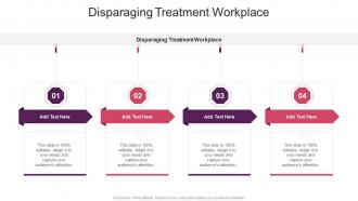 Disparaging Treatment Workplace In Powerpoint And Google Slides Cpb
