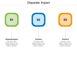 Disparate impact ppt powerpoint presentation professional templates cpb